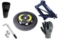 Kit - Roue de secours ALFA ROMEO GTV R16 5x98x58,1 + Clé gola + Cric + House pour cric