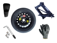 Kit - Roue de secours VW e-UP! R15 4x100x57,1 + Clé gola + Cric + House pour cric