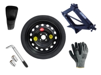 Kit - Roue de secours DACIA SPRING I R16 4x100x60,1 + Clé gola + Cric + House pour cric