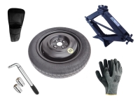 Kit - Roue de secours DACIA LOGAN STEPWAY R15 4x100x60,1 + Clé gola + Cric + House pour cric