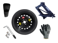 Kit - Roue de secours HYUNDAI MATRIX R15 + Clé gola + Cric + House pour cric